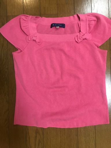 M's gracy 2枚セット　リボン　ピンク　トップス　夏　38号　40号　S
