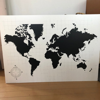 IKEA 世界地図　壁掛けアートパネル