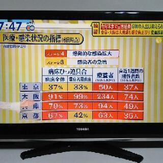 東芝37型ＨＤＤ内蔵2009年モデル