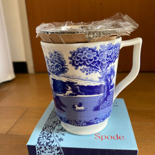 未使用・箱付き　茶漉し付きマグカップ2セットの画像