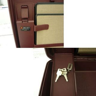 デルセー 書類ケース ビジネスバッグ W480×H370×D90㎜ カギ付き 2本 鍵 キー DELSEY 札幌市 西岡店の画像