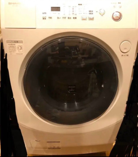 シャープ製！ドラム式洗濯機