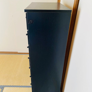 明日処分します！黒　チェストの画像
