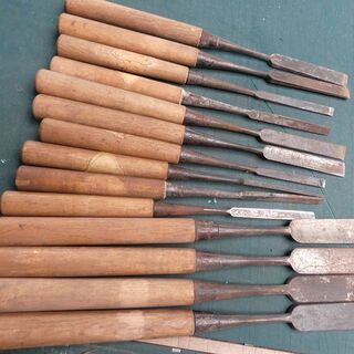 中古／たのしい木工、DIY,彫刻刀、ノミの画像