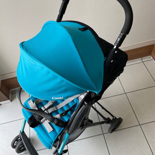 【値下げ】コンビ　ベビーカー  F2plus ターコイズグリーンの画像