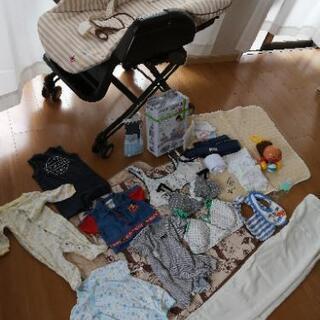 ハイローチェアや授乳クッションなど★出産準備マタニティベビー服セット