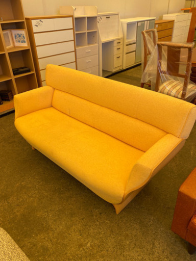 HK848⭐️説明文必読‼️黄色いソファー