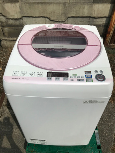 お取引中【中古品】洗濯機 シャープ 8k 2014年製 ES-GV80P-P