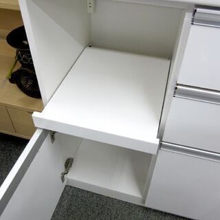 ☆ キッチンボード 大川家具 レンジボード 幅117cm キッチン収納 高さ