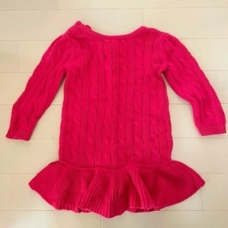 80cm babyGAP 赤いワンピースの画像