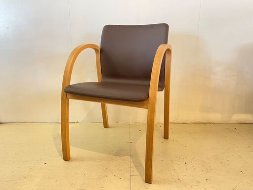 arflex アルフレックス チェア アームチェア 茶 イス 椅子 中古品②