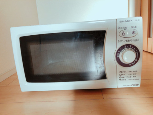 電子レンジ SHARP RE-T1-W5 普通に使えます
