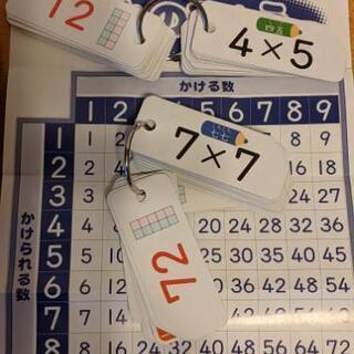 かけ算　九九の表　九九カードの画像