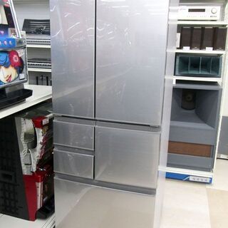 2020年製!!札幌発 SHARP/シャープ 6ドア冷凍冷蔵庫 502L SJ-F502F-S シャインシルバー プラズマクラスター フレンチドア 動作品 