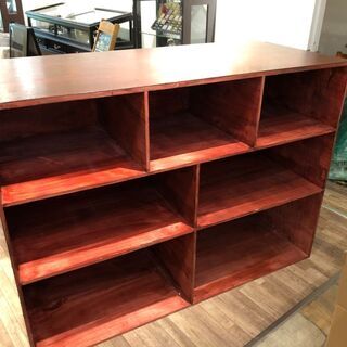 手作り DIY 木製テーブル 大きいサイズ カウンター アンティ...