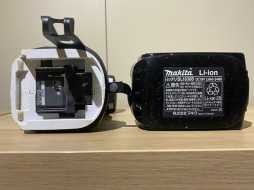 マキタ18V TD171 4モード インパクトドライバ　白　セット