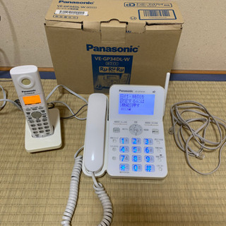 【引き渡し予定者様決定】パナソニック　コードレス電話機　ホワイト