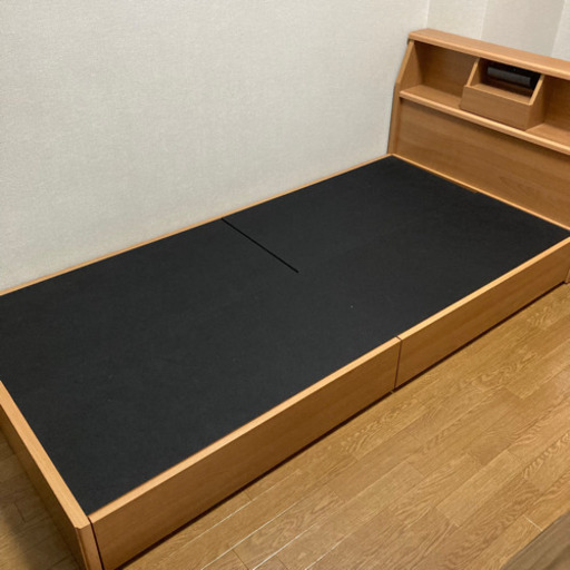 収納付き シングルベッド