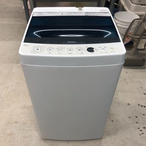 【分解洗浄済】2016年製 ハイアール 全自動洗濯機「JW-C55A」5.5kg