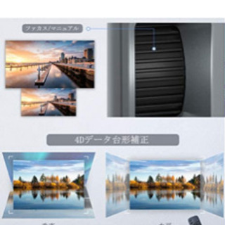 【新品未使用】プロジェクター　wifi　4K　8000LM　300インチの画像