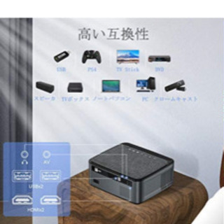 【新品未使用】プロジェクター　wifi　4K　8000LM　300インチの画像