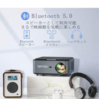 【新品未使用】プロジェクター　wifi　4K　8000LM　300インチの画像