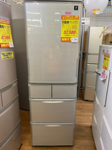 I332 SHARP 5ドア冷蔵庫　424L