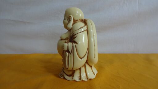 希少!! 練象牙 七福神 布袋尊 陶器 置物 アンティーク 縁起物