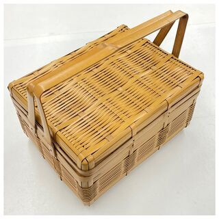 バスケット　竹籠　レトロ　インテリア　雑貨
