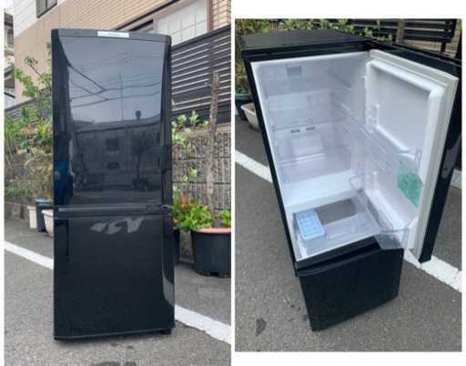 清掃済み/税込/設置/配送込み当日配送‼️人気の146L大容量ボトムフリーザー三菱⭐️ 冷蔵庫✨　大阪　兵庫　京都　奈良　✨洗濯機　も出品