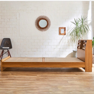 6月いっぱいまで】モズ MOZ ダブルベッド フレームのみ