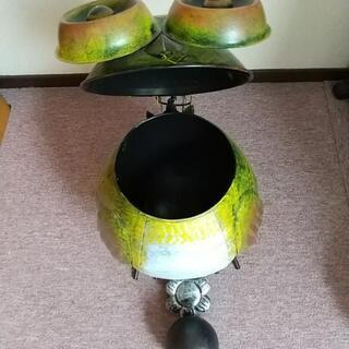 フクロウ  鉄製ゴミ箱 の画像