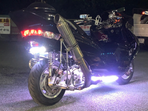 オールブラックカチアゲマフラー‼︎ 【YAMAHA マジェスティ】LED、スピ付‼︎