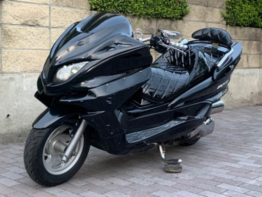 オールブラックカチアゲマフラー‼︎ 【YAMAHA マジェスティ】LED、スピ付‼︎