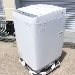 T963) ★美品★ SHARP シャープ 全自動洗濯機 18年型 ES-GE6B 6kg 縦型洗濯機 節水