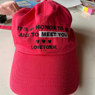 子供用帽子 LOVETOXIC ラブトキシック 2回使用 綺麗です フリーサイズの画像