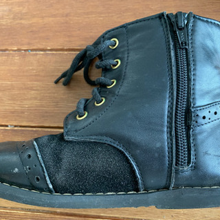 GLOBAL WORK ブーツ 18cm 黒の画像