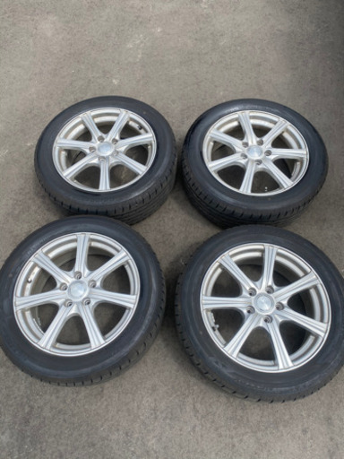 夏タイヤ　2020年製　17インチ　ホイール付き　4本セット　215/55/17   国産