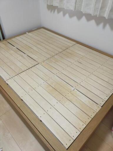 【中古】無印良品 収納ベッド ダブル