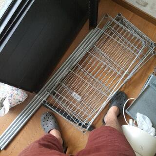 メタルラック売ります（傷、変色あり）