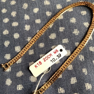 新品　K18 6面W 喜平ブレスレット