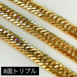 中古品) K18 8面トリプル 24.5g 60cm ［457］