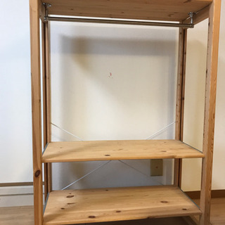 【お渡し完了】無印良品　収納ラック　パイン材ユニットシェルフ（旧...