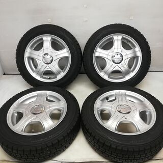 ★スタッドレスタイヤ・ホイール 4本セット★ 155/65R13 ダンロップ ウィンターマックスWM01 2016年製　 13x5J SATYROS 4H 軽自動車 現行 旧車   ～横浜市旭区 ズーラシア近く～