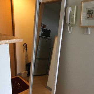 大型　姿見　全身鏡　白色の画像