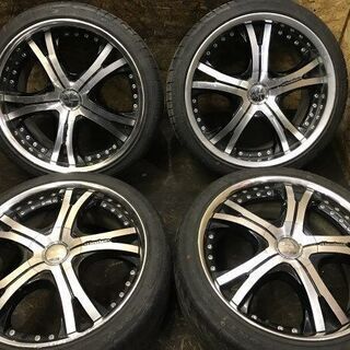 【輸入タイヤ 225/40ZR19 x2 245/35ZR19 x2】【Lowenhart LNS5 レーベンハート 19インチ 8.5J/9.5J5HPCD114.3+43/+45】　(MTB96) クレジットカード QR決済可能