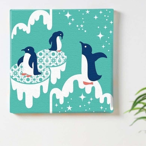 ⑧アートデリ ポスター パネル 北欧 30cm × 30cm Kinpro 日本製 軽量 ファブリック kpr-0022