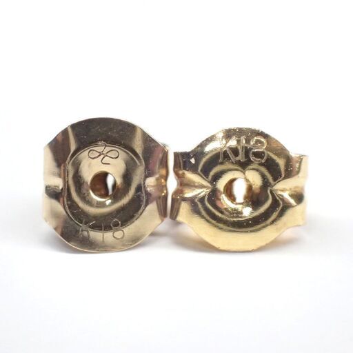 E443 ピアス K18 オパール 0.28g 約4mm 両耳