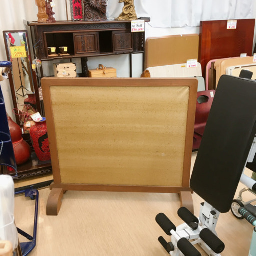 衝立☆幅113×奥行40×高さ100cm☆一部ハガレあり☆軽いです☆中古品