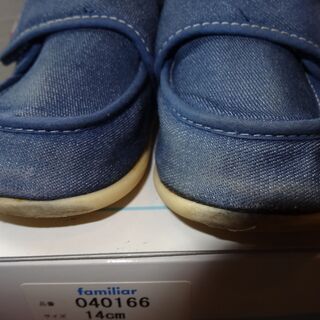 ファミリア☆彡デニムシューズ　サイズ１４㎝の画像